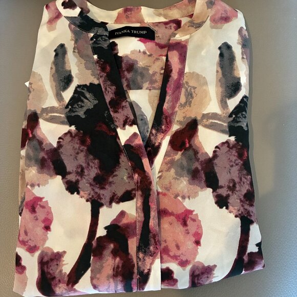 IVANKA TRUMP – Long Sleeve Colorful Blouse, Size M, RN# 54163 - Picture 7 of 12